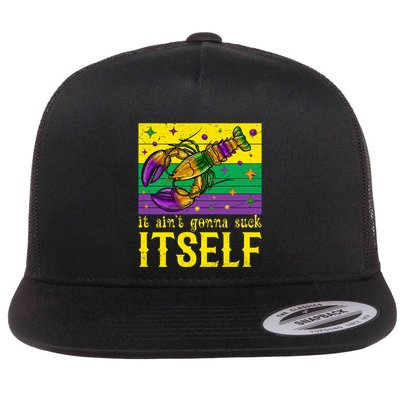It Ain’T Gonna Suck Itself Funny Crawfish Mardi Gras Vintage Cool Gift Flatbill Hat