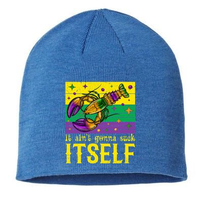 It Ain’T Gonna Suck Itself Funny Crawfish Mardi Gras Vintage Cool Gift Sustainable Beanie