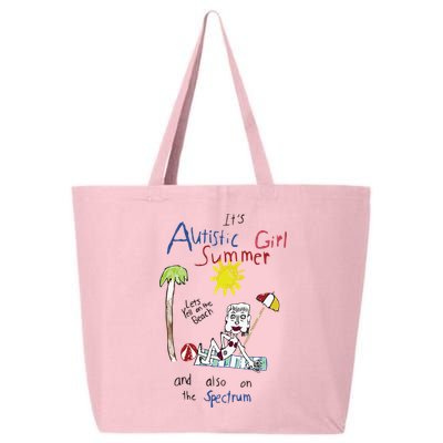 Its Autistic Girl Summer And Also On The Spectrum 25L Jumbo Tote