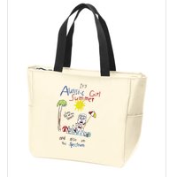 Its Autistic Girl Summer And Also On The Spectrum Zip Tote Bag