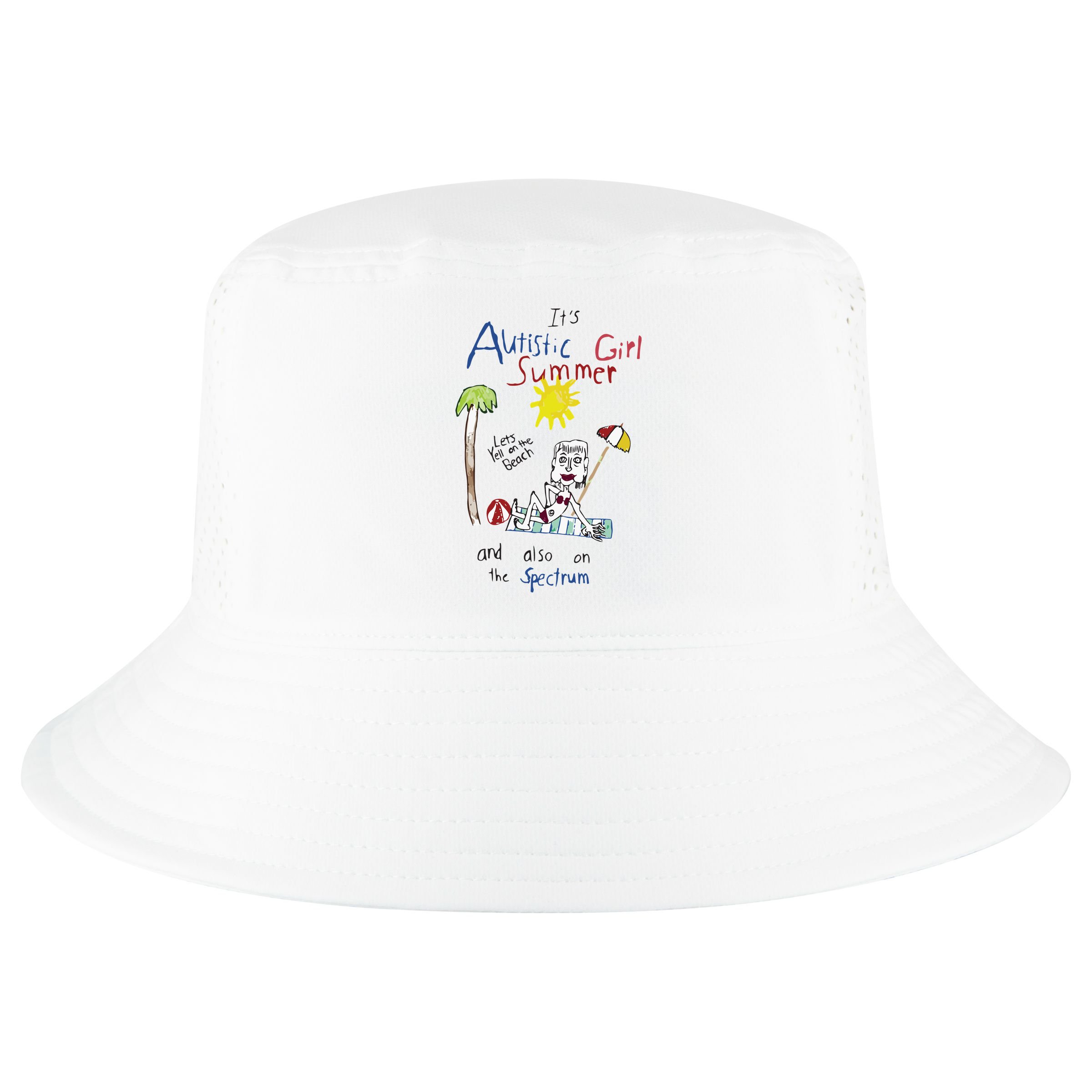 Its Autistic Girl Summer And Also On The Spectrum Cool Comfort Performance Bucket Hat