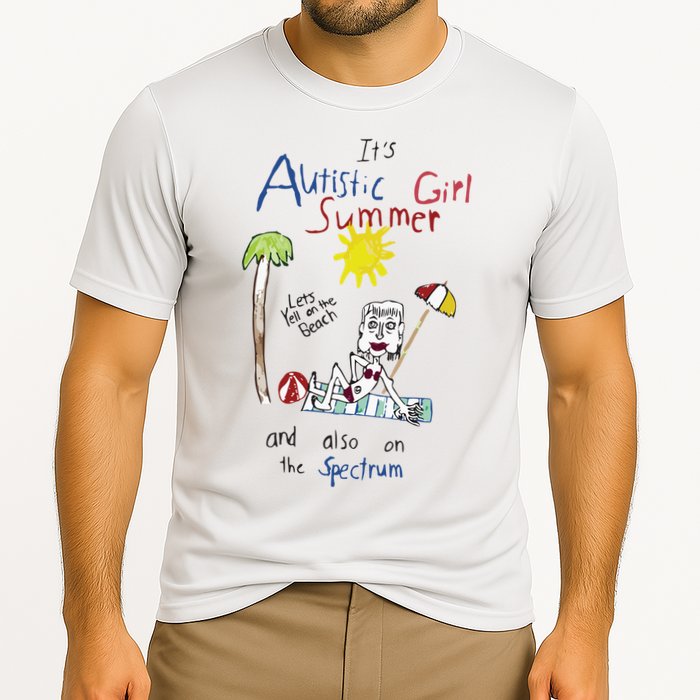 Its Autistic Girl Summer And Also On The Spectrum Performance Shirt