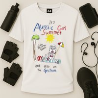 Its Autistic Girl Summer And Also On The Spectrum Performance Shirt