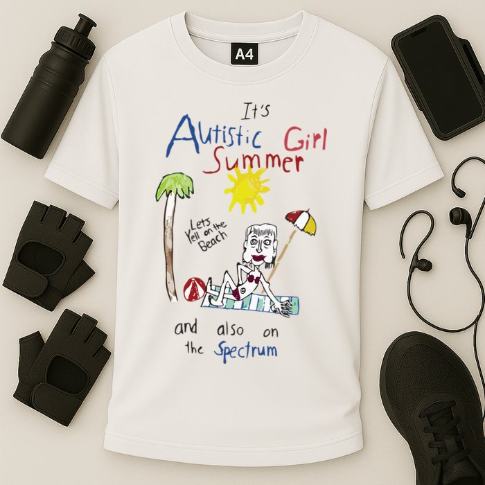 Its Autistic Girl Summer And Also On The Spectrum Performance Shirt