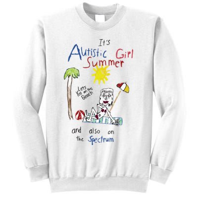 Its Autistic Girl Summer And Also On The Spectrum Sweatshirt