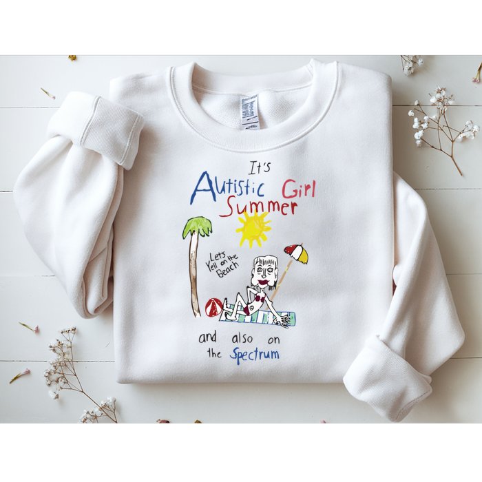 Its Autistic Girl Summer And Also On The Spectrum Sweatshirt