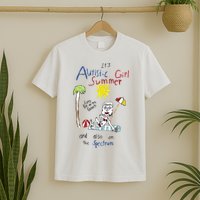 Its Autistic Girl Summer And Also On The Spectrum T-Shirt