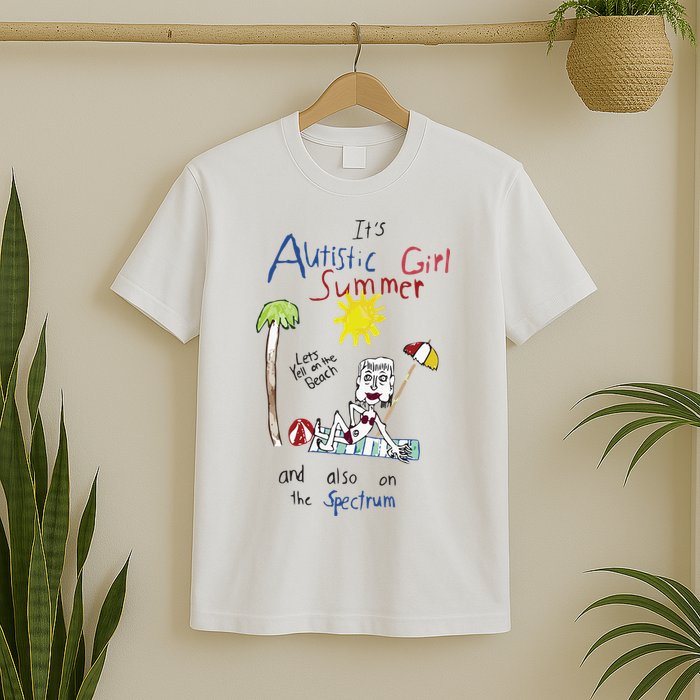 Its Autistic Girl Summer And Also On The Spectrum T-Shirt
