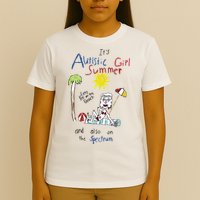 Its Autistic Girl Summer And Also On The Spectrum T-Shirt