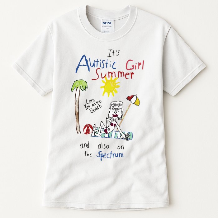 Its Autistic Girl Summer And Also On The Spectrum Tall T-Shirt