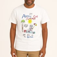 Its Autistic Girl Summer And Also On The Spectrum Tall T-Shirt