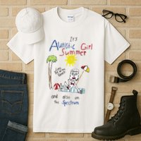 Its Autistic Girl Summer And Also On The Spectrum Tall T-Shirt