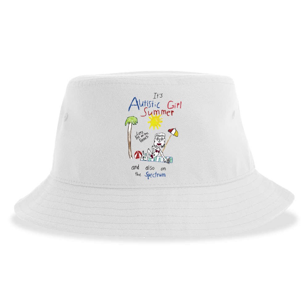 Its Autistic Girl Summer And Also On The Spectrum Sustainable Bucket Hat