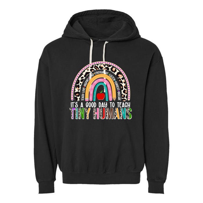 It's A Good Day To Teach Tiny Humans Garment-Dyed Fleece Hoodie