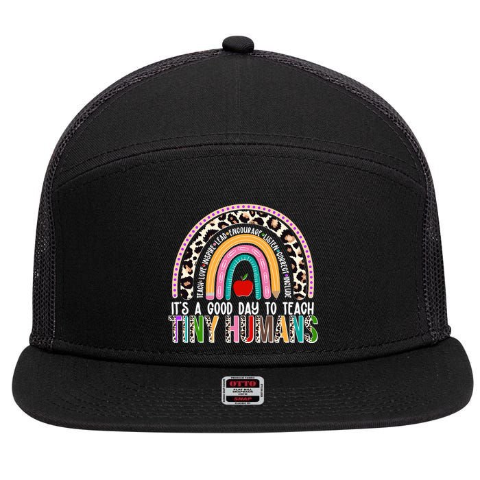 It's A Good Day To Teach Tiny Humans 7 Panel Mesh Trucker Snapback Hat