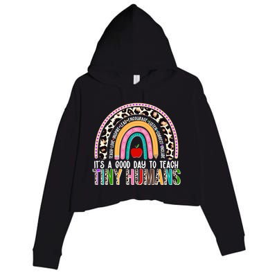 It's A Good Day To Teach Tiny Humans Crop Fleece Hoodie