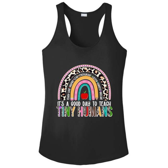 It's A Good Day To Teach Tiny Humans Ladies PosiCharge Competitor Racerback Tank