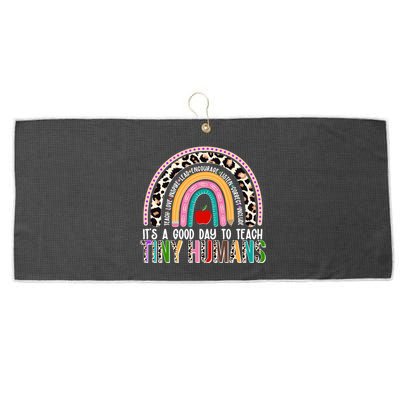 It's A Good Day To Teach Tiny Humans Large Microfiber Waffle Golf Towel