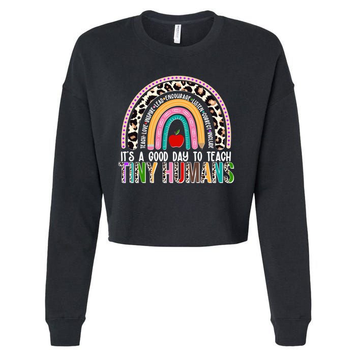It's A Good Day To Teach Tiny Humans Cropped Pullover Crew