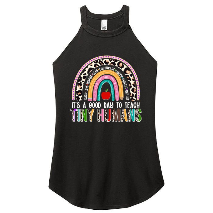 It's A Good Day To Teach Tiny Humans Women's Perfect Tri Rocker Tank