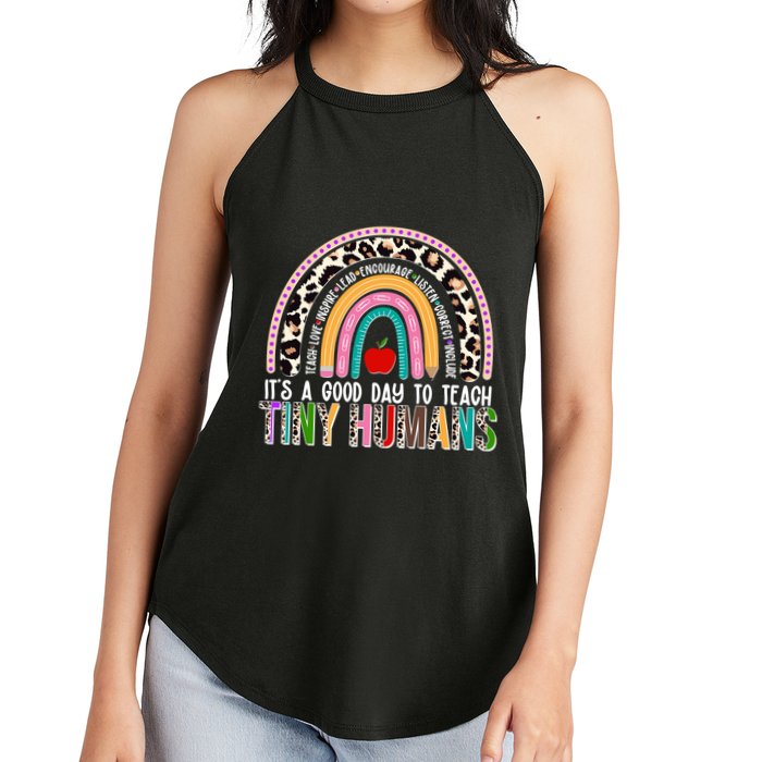 It's A Good Day To Teach Tiny Humans Women's Perfect Tri Rocker Tank