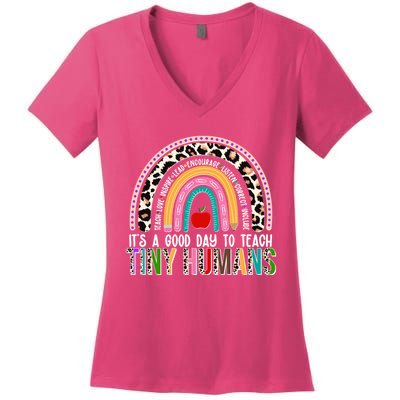 It's A Good Day To Teach Tiny Humans Women's V-Neck T-Shirt