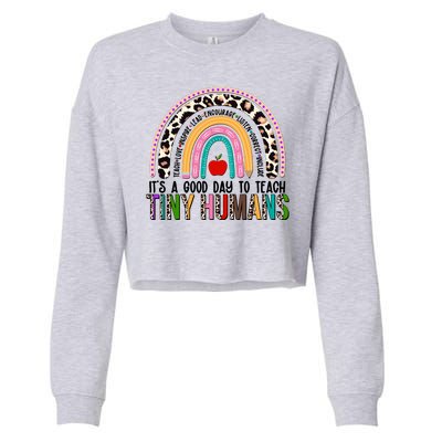 It's A Good Day To Teach Tiny Humans Cropped Pullover Crew