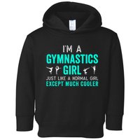 I'm a Gymnastics Girl Hoodie for Gymnast, Funny, Teal Toddler Hoodie