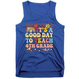 Its A Good Day To Teach Fourth Grade Groovy Teacher Tank Top