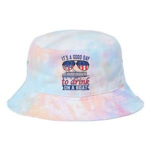 It´s A Good Day To Drink On A Boat Captain Life Is Better Tie Dye Newport Bucket Hat