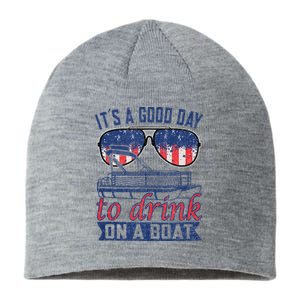 It´s A Good Day To Drink On A Boat Captain Life Is Better Sustainable Beanie