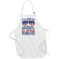 It´s A Good Day To Drink On A Boat Captain Life Is Better Full-Length Apron With Pockets