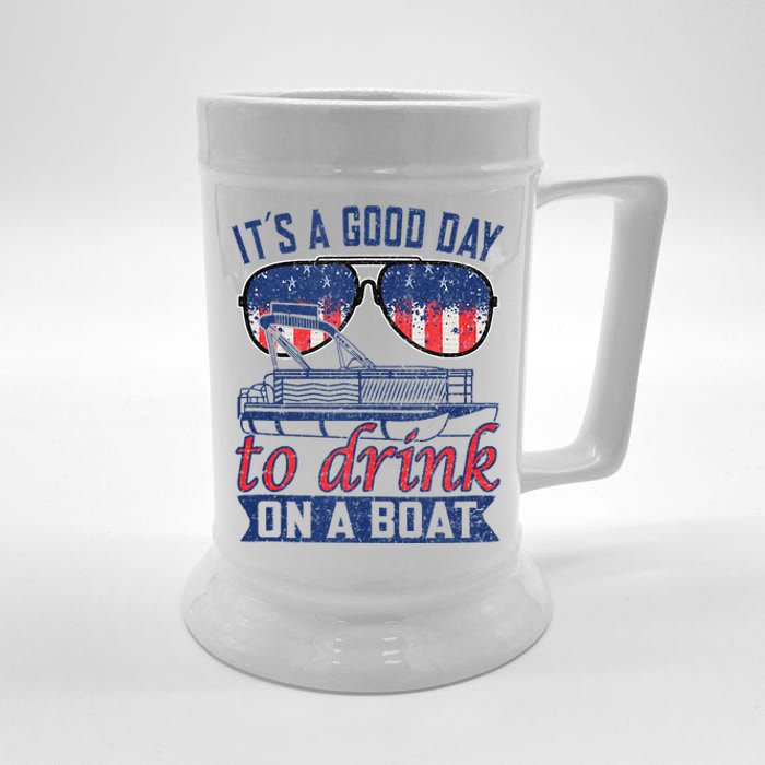 It´s A Good Day To Drink On A Boat Captain Life Is Better Beer Stein