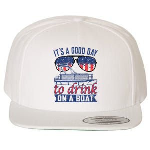 It´s A Good Day To Drink On A Boat Captain Life Is Better Wool Snapback Cap