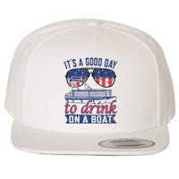 It´s A Good Day To Drink On A Boat Captain Life Is Better Wool Snapback Cap