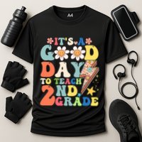 Its A Good Day To Teach Second Grade 2nd Grade Teacher Cooling Performance Crew T-Shirt