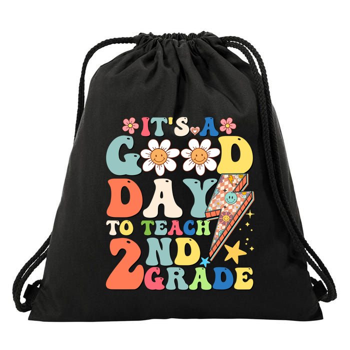 Its A Good Day To Teach Second Grade 2nd Grade Teacher Drawstring Bag