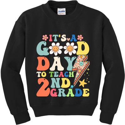 Its A Good Day To Teach Second Grade 2nd Grade Teacher Kids Sweatshirt
