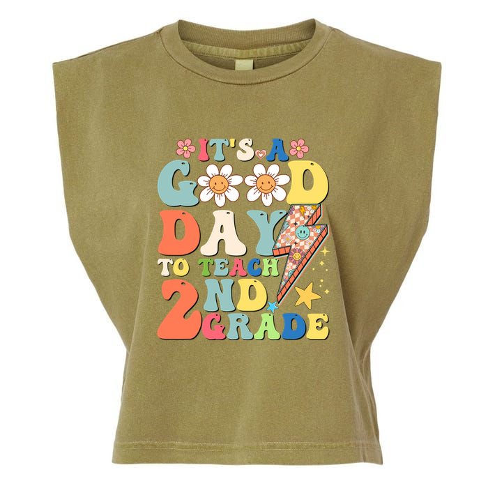 Its A Good Day To Teach Second Grade 2nd Grade Teacher Garment-Dyed Women's Muscle Tee