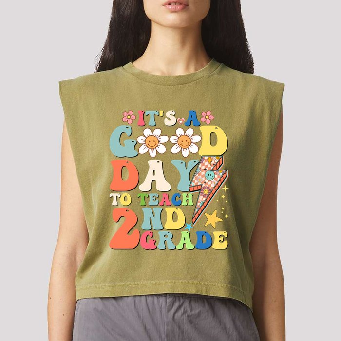 Its A Good Day To Teach Second Grade 2nd Grade Teacher Garment-Dyed Women's Muscle Tee