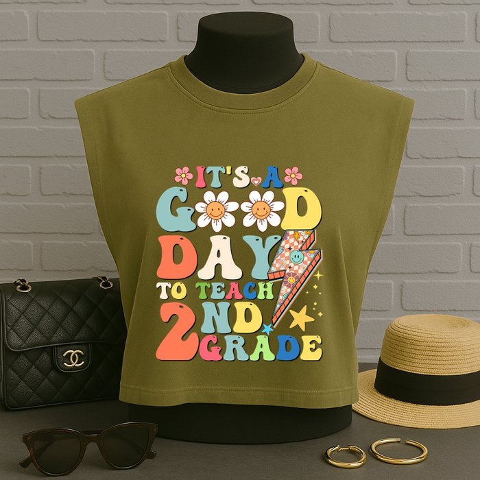 Its A Good Day To Teach Second Grade 2nd Grade Teacher Garment-Dyed Women's Muscle Tee