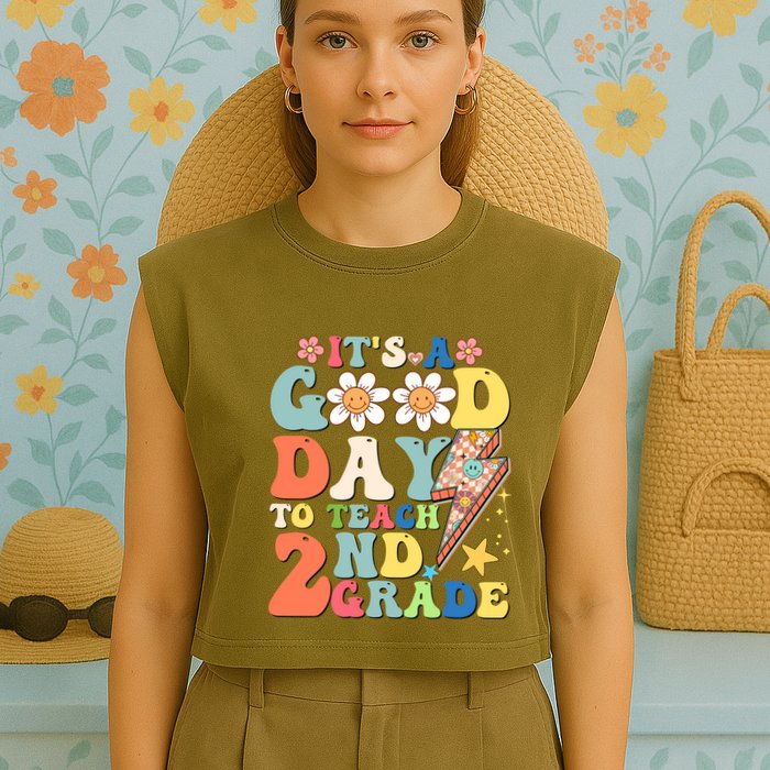 Its A Good Day To Teach Second Grade 2nd Grade Teacher Garment-Dyed Women's Muscle Tee