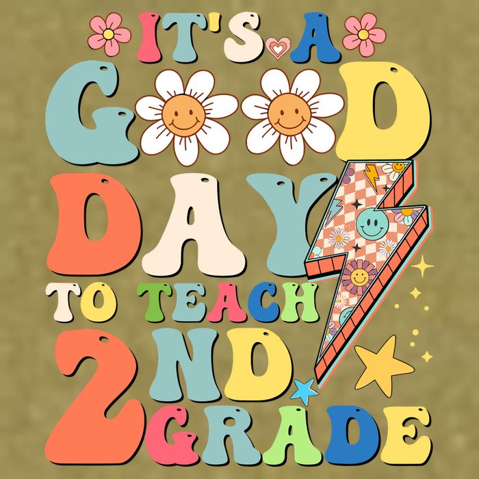 Its A Good Day To Teach Second Grade 2nd Grade Teacher Garment-Dyed Women's Muscle Tee