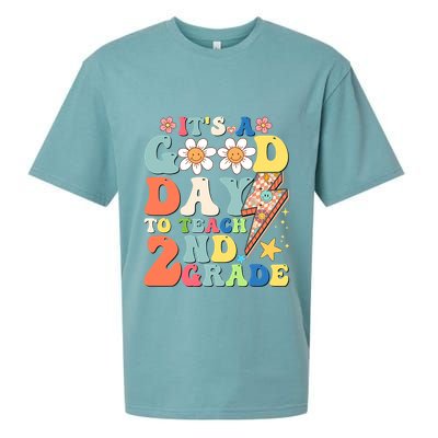 Its A Good Day To Teach Second Grade 2nd Grade Teacher Sueded Cloud Jersey T-Shirt