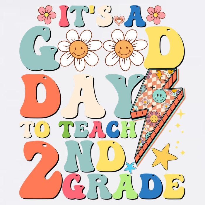 Its A Good Day To Teach Second Grade 2nd Grade Teacher Garment-Dyed Sweatshirt