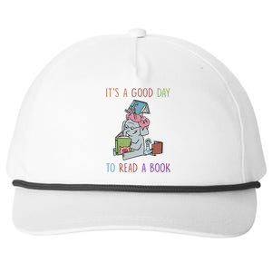 Its A Good Day To Read Bookworm Librarian Book Lover Gift Cool Gift Snapback Five-Panel Rope Hat