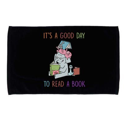 Its A Good Day To Read Bookworm Librarian Book Lover Gift Cool Gift Microfiber Hand Towel