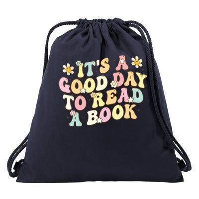 Its A Good Day To Read A Book Lovers Library Reading Women Drawstring Bag