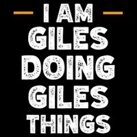 I Am Giles Doing Giles Things Custom Funny Name Premium T-Shirt