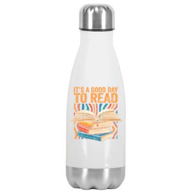 Its A Good Day To Read Summer Reading Teacher Book Lover Great Gift Stainless Steel Insulated Water Bottle